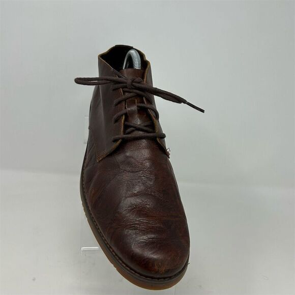Timberland Men's Brown Leather Ortholite Chukka Boots Size 9.5 Lace Up Casual - Picture 3 of 13